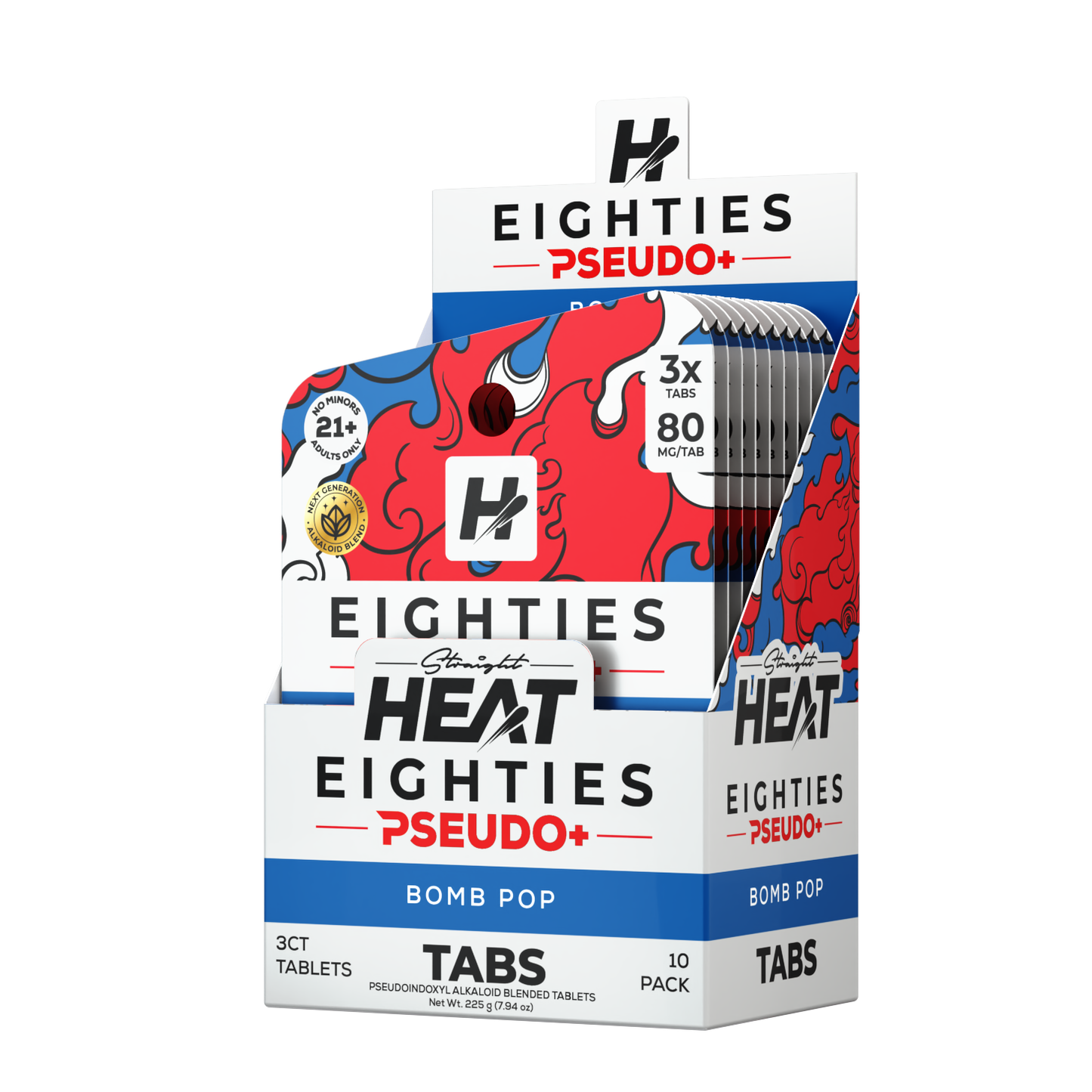 [B2B] EIGHTIES TABS - PSEUDO PLUS - 3CT DISPLAY (10 Units)
