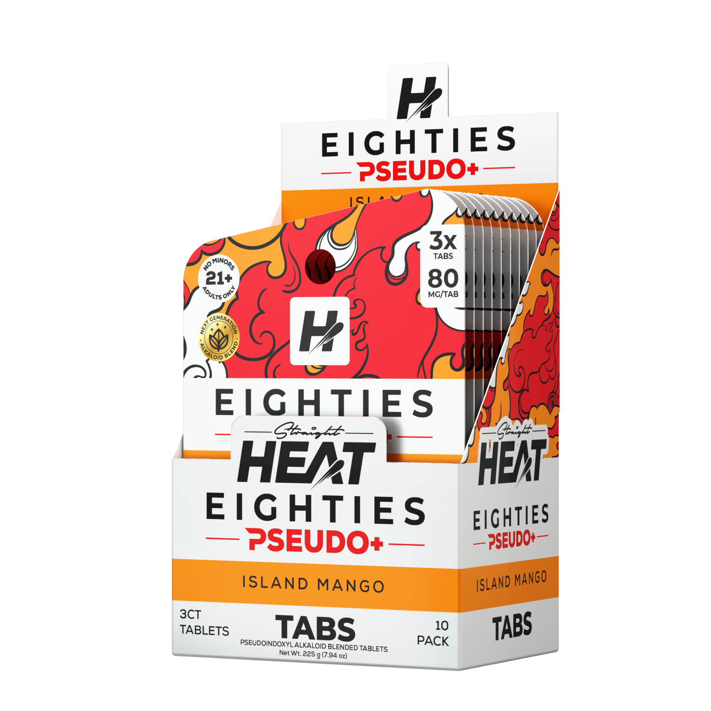 [B2B] EIGHTIES TABS - PSEUDO PLUS - 3CT DISPLAY (10 Units)